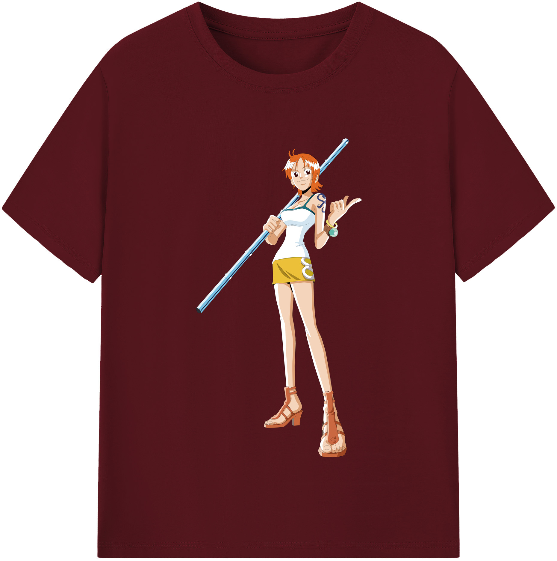 ワンピース ナミ ONE PIECE Nami 綿100％半袖Tシャツ（フロントプリント）